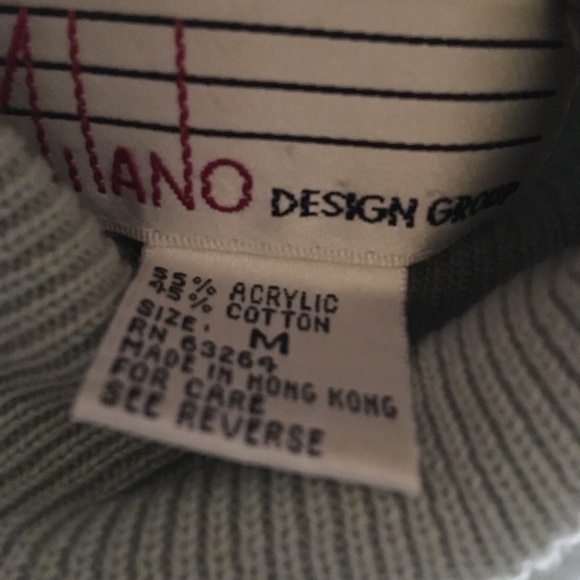 Sage Green Loose Turtleneck Sweater - Picture 4 of 5